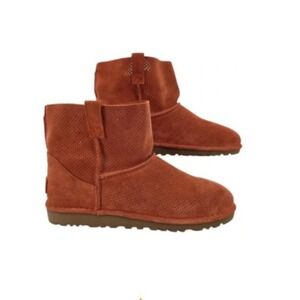 Ugg‎ Womens 10 Classic Unlined Mini Perf Boots in Orange